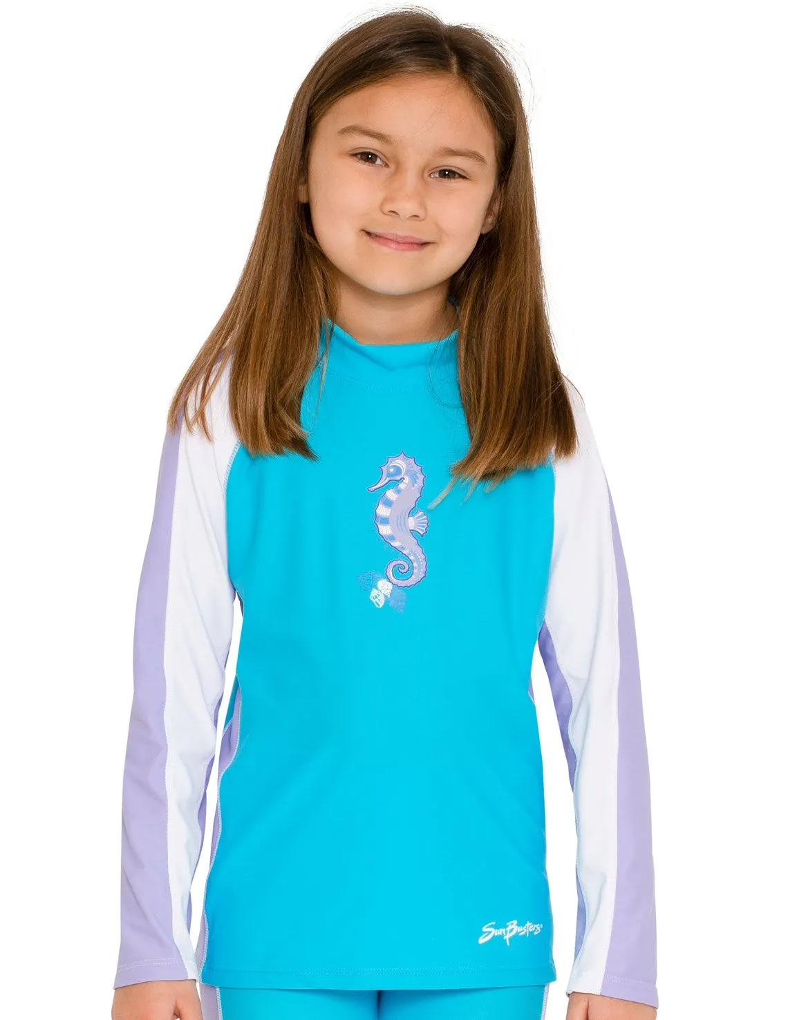 Long Sleeve Rash Guard - Maui Blue